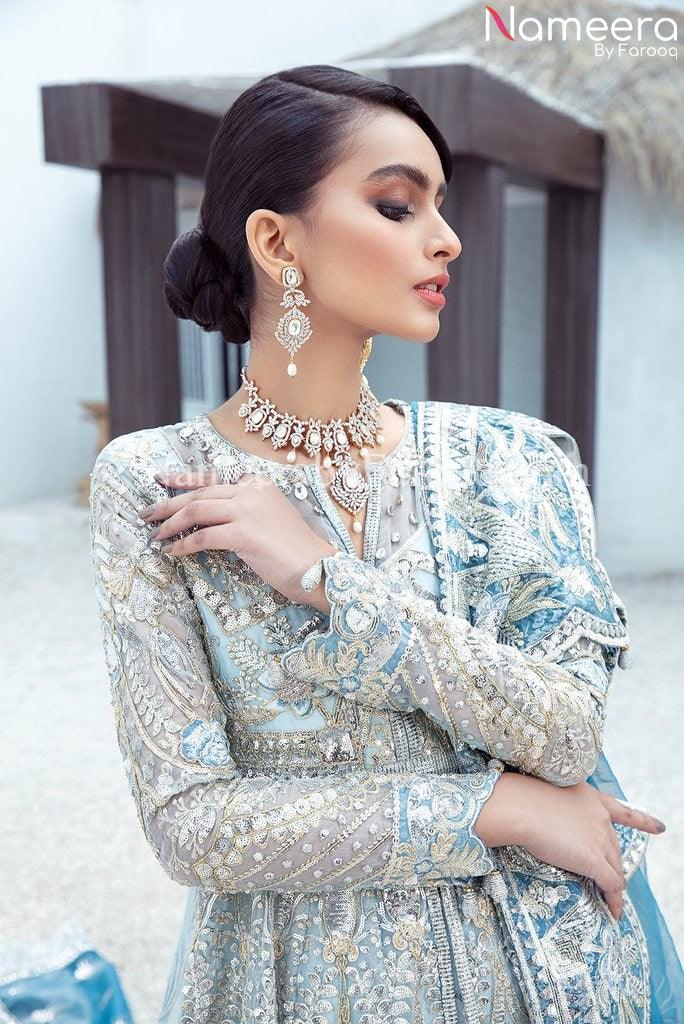 Sky Blue Lehenga 2021