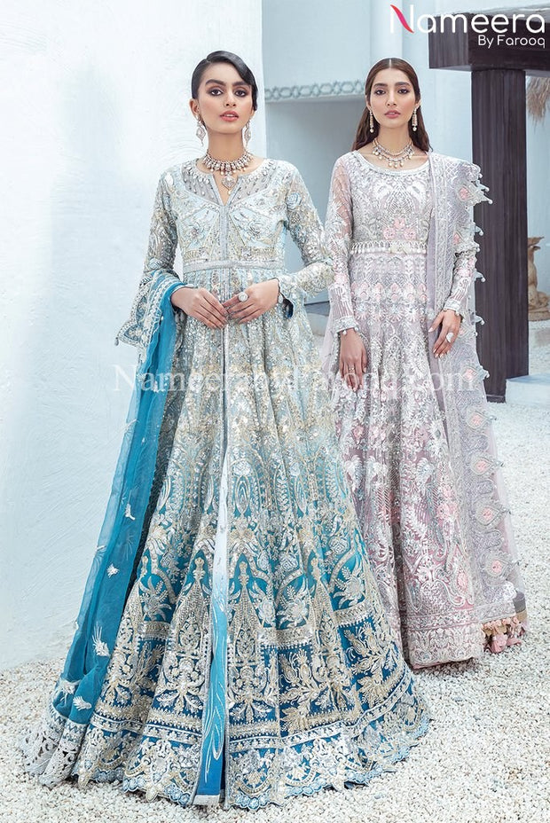 Sky Blue Lehenga Online
