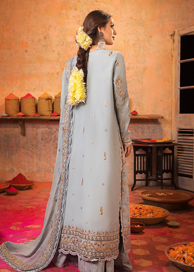 Sky Blue Long Kameez Salwar 