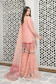 Pink Gharara Pakistani with Elegant Decorations Online