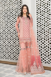 Pink Gharara Pakistani with Elegant Decorations