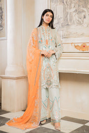 Soft pista colour dress combination
