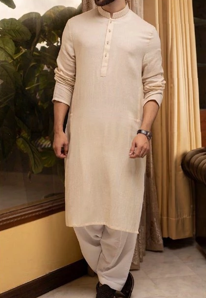 Sophisticated Men's Designer Luxe Attire Light Color 