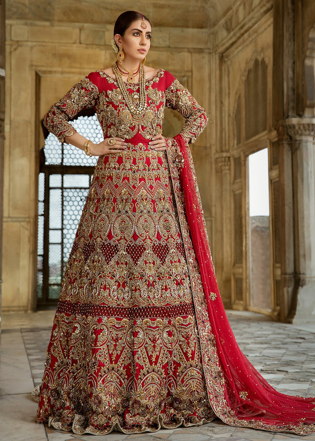South Indian Bridal Wear Designer Lehenga Gown
