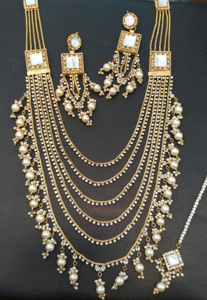 String Rani Haar Necklace Set Latest Designs Nameera by Farooq