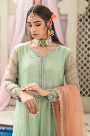 Stunning Elegant Mint Green Pakistani Dress for Wedding