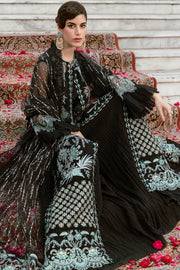 Stunning Pakistani Gown Dress in Black Color Designer