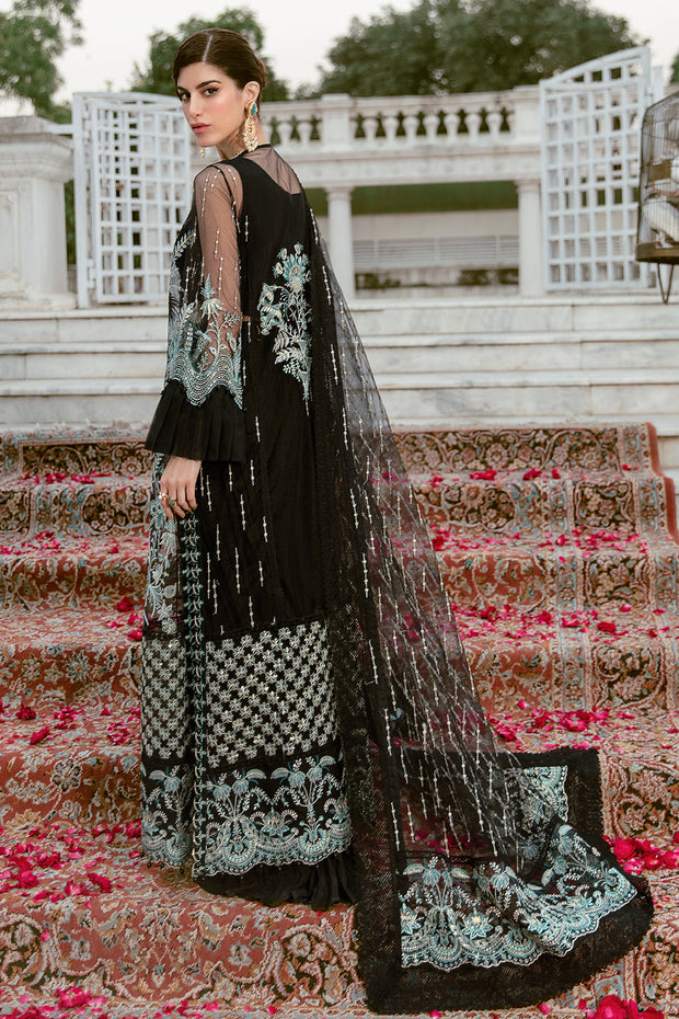 Stunning Pakistani Gown Dress in Black Color Latest
