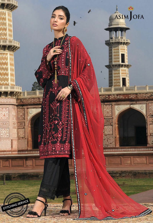 Stylish Lawn Eid Dress by Asim Jofa