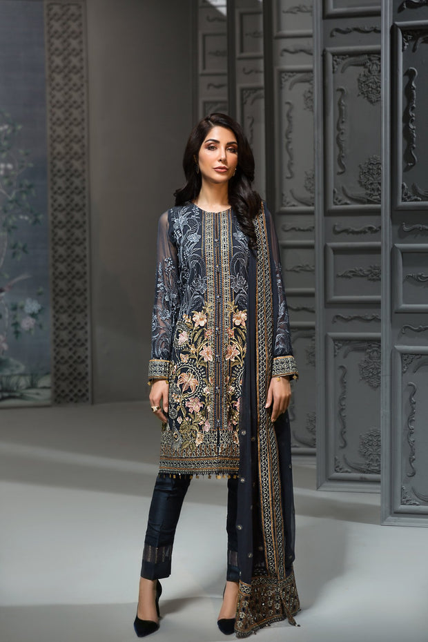Stylish Pakistani Chiffon Designer Dress for Party 