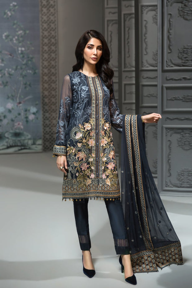 Stylish Pakistani Chiffon Designer Dress for Party 