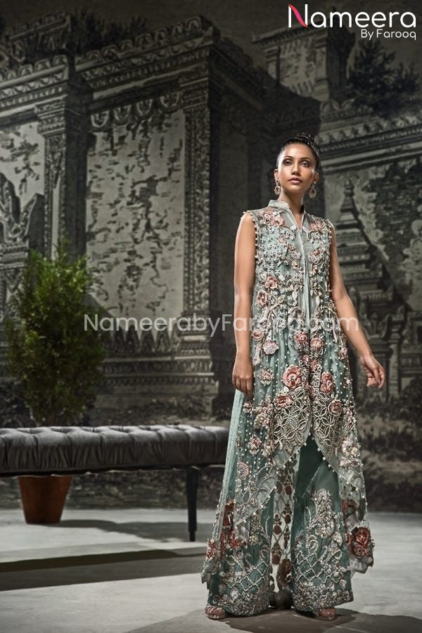 Tail Maxi Dress Pakistani Wedding Wear