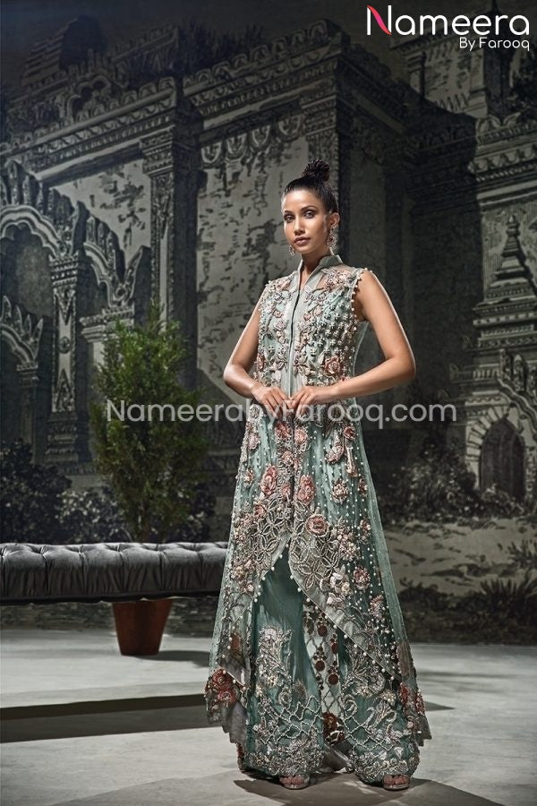 Tail Maxi Dress Pakistani Wedding Wear