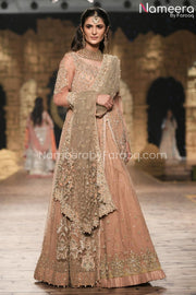 Tea Pink Bridal Dress