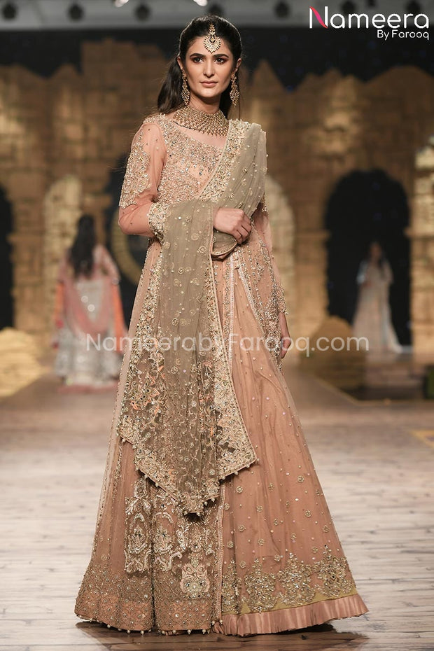 Tea Pink Bridal Dress