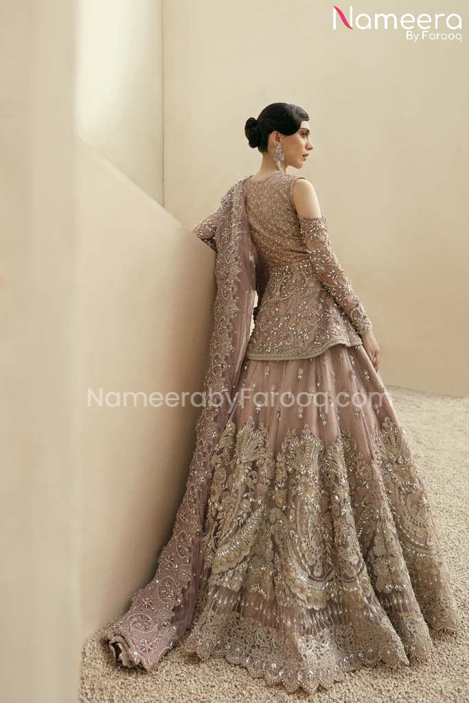 Tea Pink Bridal Dresses Pakistani