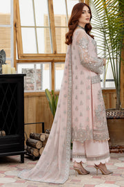 Tea Pink Heavily Embellished Kameez Trousers Pakistani Party Dress 2023