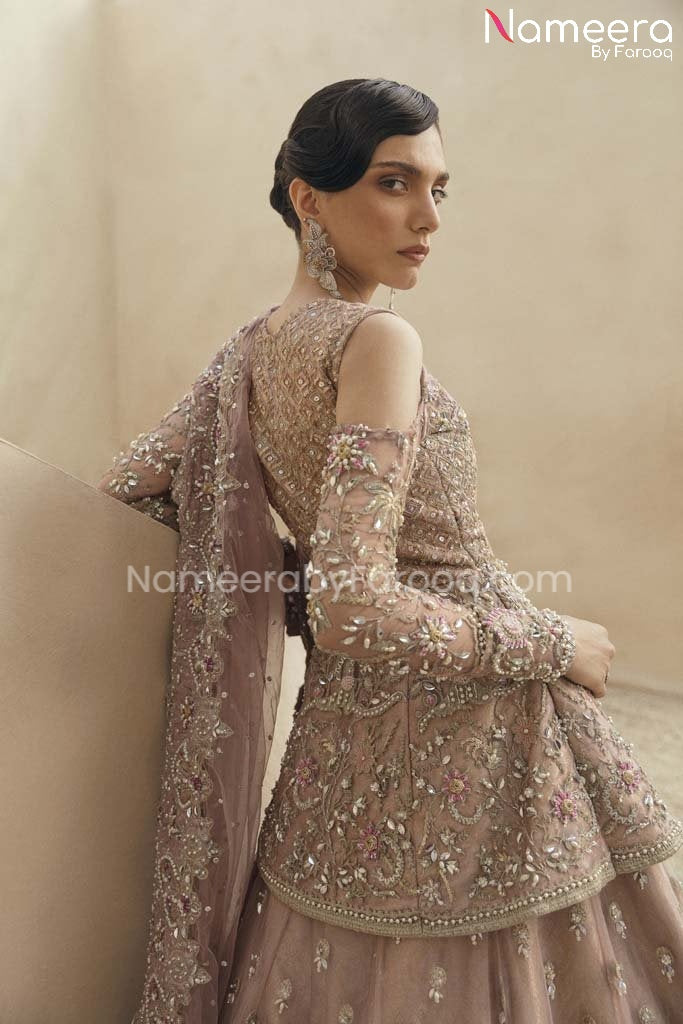 Tea Pink Pakistani Bridal Dresses