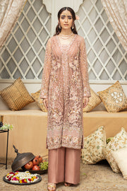 Tea Pink Pakistani Dress in Kameez Trouser Style