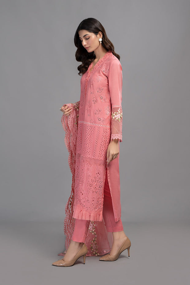 Thread Embellished Maria B Pink Kameez Salwar Suit 2023