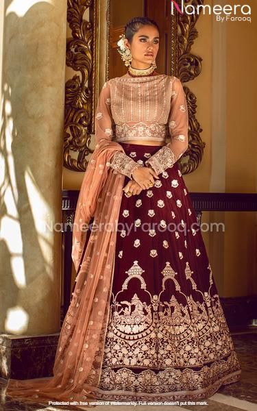 Thread Embroidered Pakistani Lehenga Party Wear