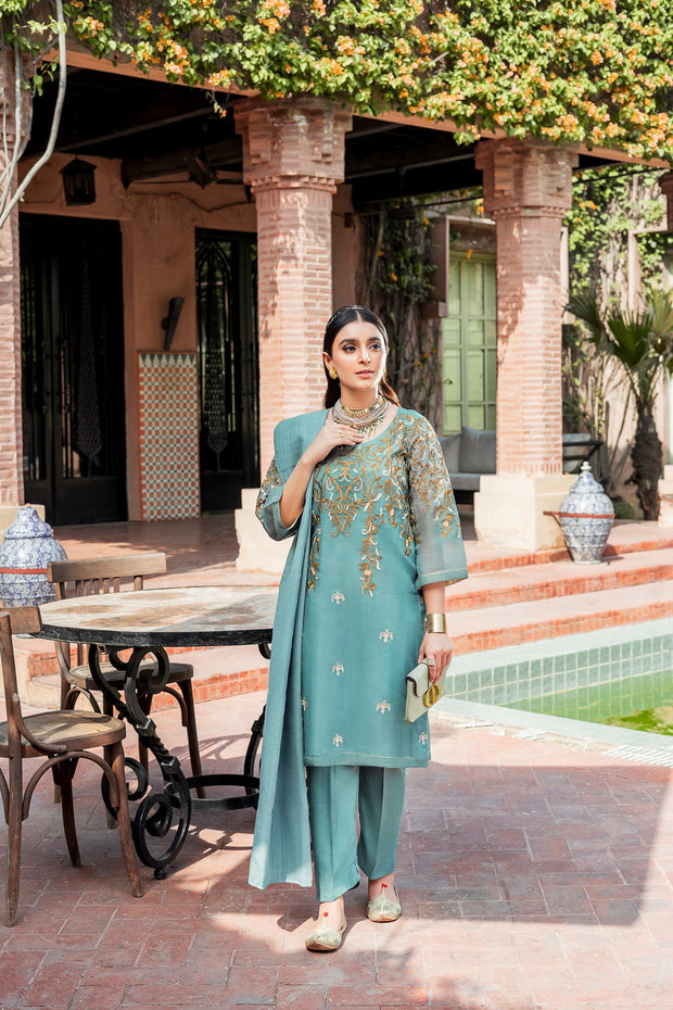 Tilla Embroidered Salwar Kameez Pakistani Eid Dress Online