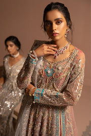 Traditional Bridal Frock with Embroidery for Wedding