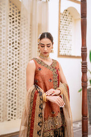 Traditional Bridal Gharara with Angrakha Dress Pakistani
