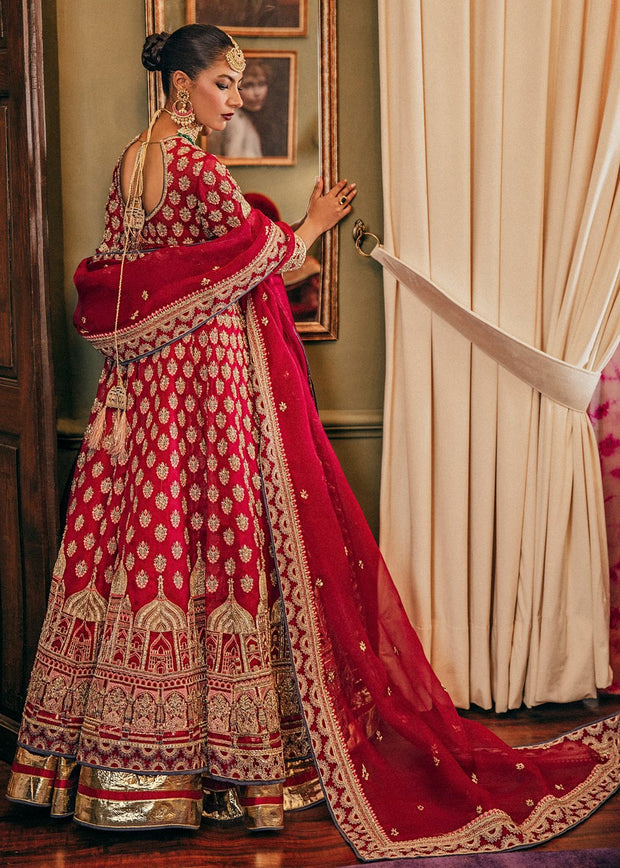 Traditional Bridal Heavy Lehnga for Wedding Backside 