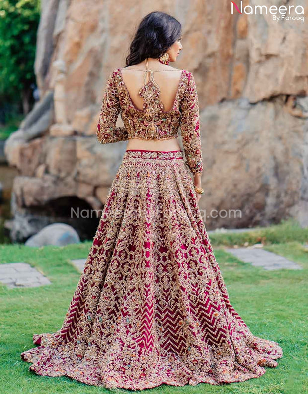 Buy Pink Organza Embroidered Lustre Sequin Floral Bridal Lehenga Set For  Women by Aneesh Agarwaal Online at Aza Fashions.