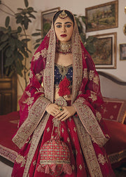 Traditional Bridal Lehnga Choli Cloae Up View