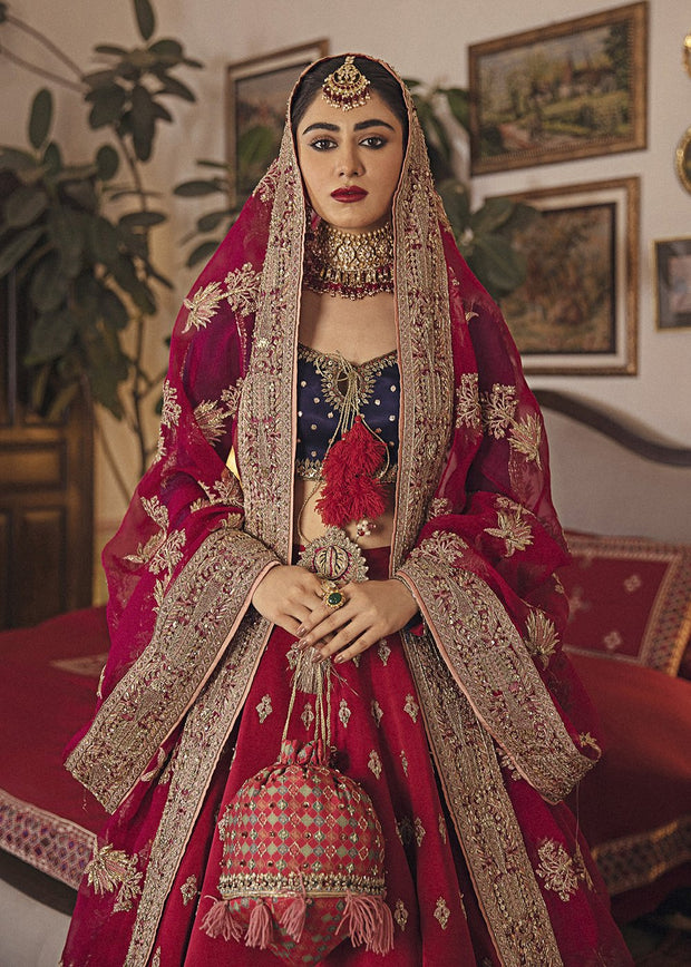 Traditional Bridal Lehnga Choli Cloae Up View