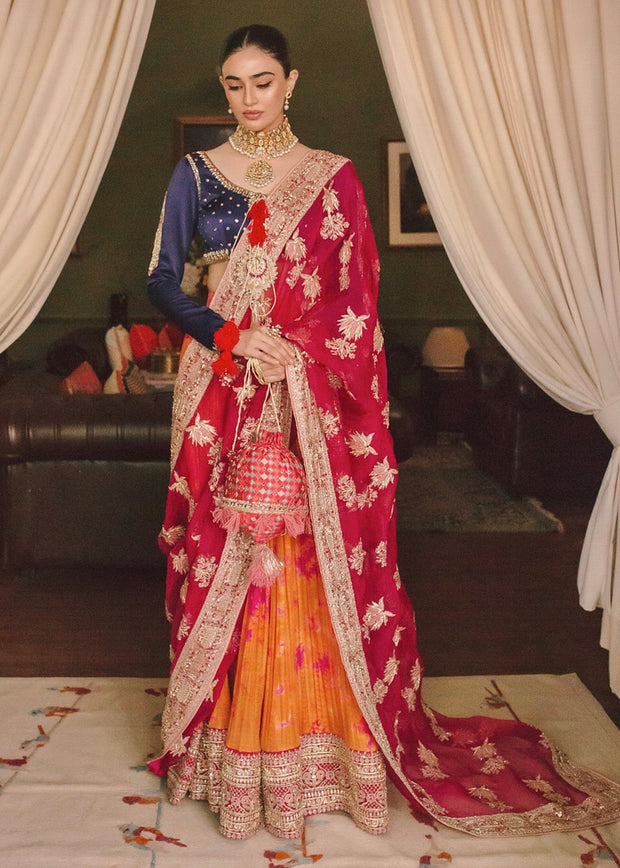 Traditional Colorful Lehnga Choli for Mehndi