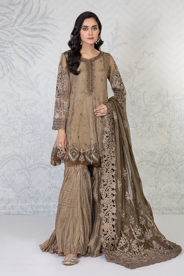 Traditional Crushed Gharara Kameez Pakistani Dress Online