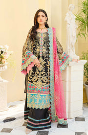 Traditional Dress Pakistani in Graphite Color