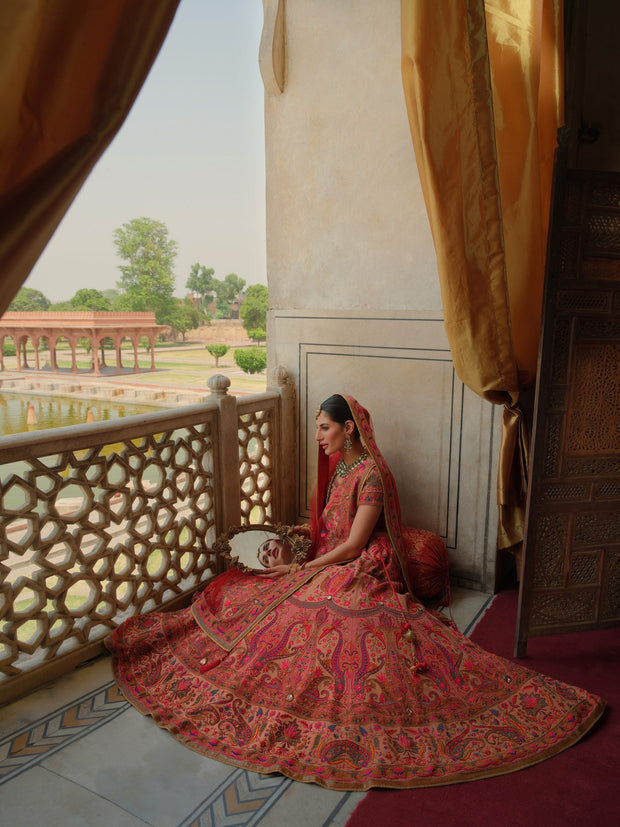 Traditional Lehenga Choli Style Bridal Dress Pakistani Online