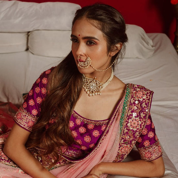 Traditional Lehenga Choli with Double Dupattas Online