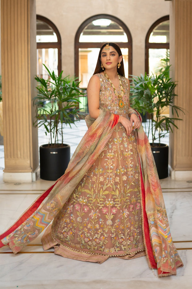 Traditional Lehenga Frock Bridal Dress Pakistani