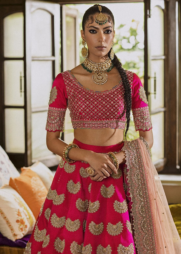 Traditional Lehnga Choli for Mehndi with Embroidery