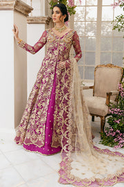Traditional Maxi Lehenga Purple Bridal Dress Pakistani