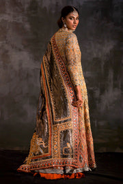 Traditional Mehndi Dress in Yellow Frock and Bridal Lehenga Style