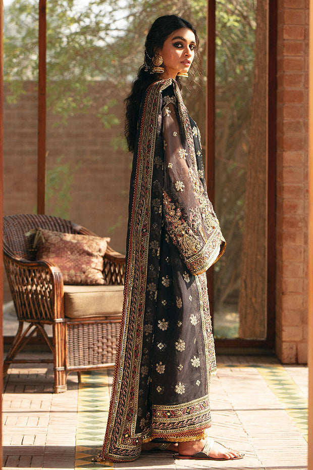 black and gold eid dress Embroidered Black & Gold Eid Suit Pakistani Salwar Suit Kameez Dress subhvastra