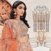 Traditional Pakistani Bridal Dress in Lehenga Choli Dupatta Style