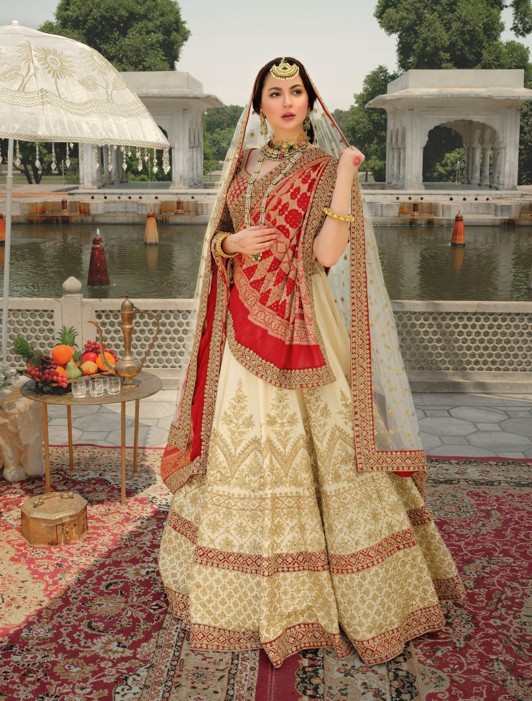 Traditional Pakistani Bridal Lehenga Choli - Elegant Bridal Wear