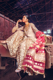 Traditional Pakistani Gharara Dress for Nikkah Online