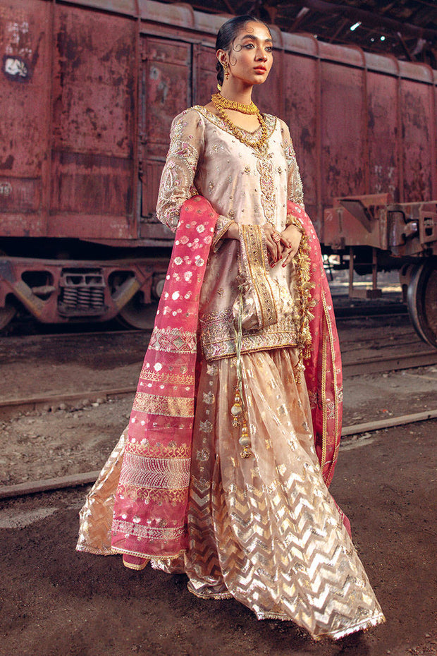 Traditional Pakistani Gharara Dress for Nikkah