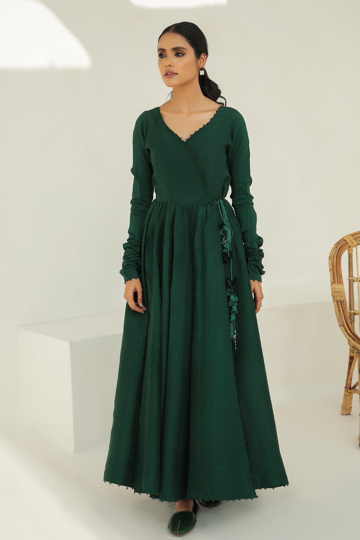 frock with shawl