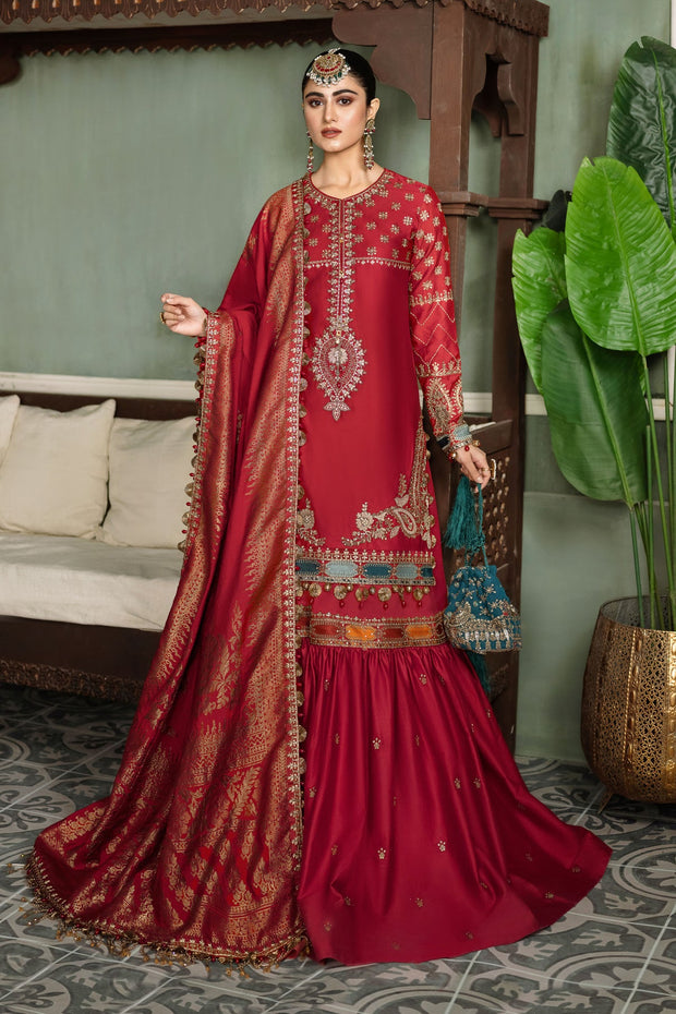 Traditional Pakistani Kurti and Gharara Wedding Party Dress