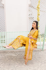 Traditional Pakistani Raw Silk Salwar Kameez Dupatta Dress