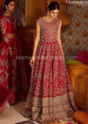 Embroidered Traditional Pakistani Wedding Dress  2021